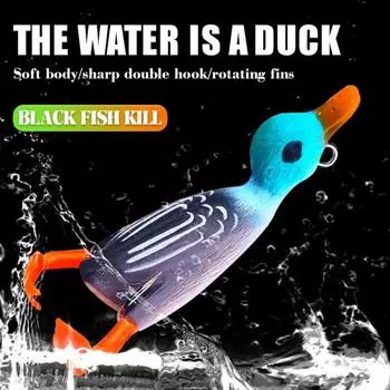 8 см, 9,5 г, 3D спиннер, наживка для утки, яркий внешний вид, яркий цвет, рыболовная приманка, утенок, плавающая шлепающаяся ножка, жесткие рыболовные снасти G