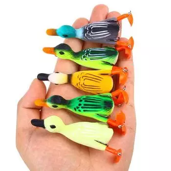 8 см, 9,5 г, 3D спиннер, наживка для утки, яркий внешний вид, яркий цвет, рыболовная приманка, утенок, плавающая шлепающаяся ножка, жесткие рыболовные снасти