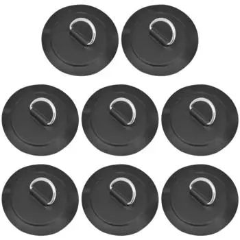 8 см D-образное кольцо круглой формы D-образное кольцо из ПВХ для весла для доски для серфинга (черный)