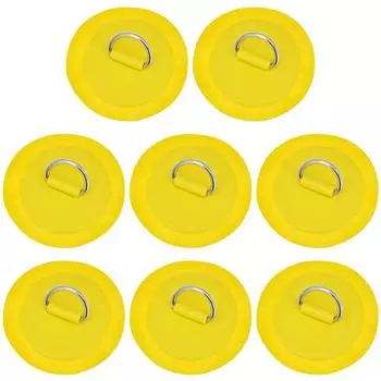 8 см D-образное кольцо круглой формы D-образное кольцо из ПВХ для весла для доски для серфинга (желтый)