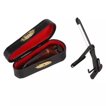 8 см деревянная миниатюрная скрипка мини музыкальный инструмент для домашнего офиса декор подарок на день рождения