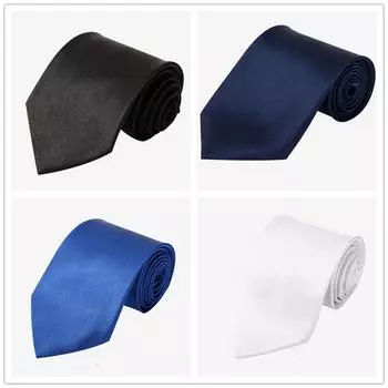 8 см галстук атласный мужской галстук однотонный синий галстук свадебный деловой жениха однотонный черный галстук белый