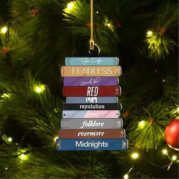 8 см креативные рождественские плоские подвесные рождественские подвески, коллекция ремесел, декор для рождественской вечеринки, подарок на день рождения для мальчиков и девочек One Size