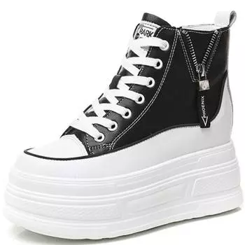 8 см новые модные женские армейские ботинки на платформе кроссовки весна осень теплые меховые зимние ботильоны из натуральной кожи женская обувь 34 белый