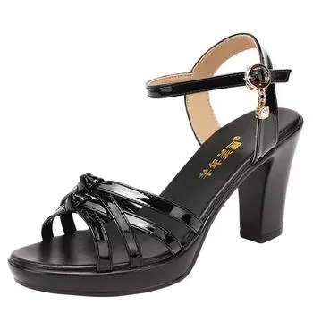 8 см женские туфли из микрофибры на танкетке на платформе с каблуком-клинком, элегантные женские сексуальные туфли на высоком каблуке, летние туфли для женщин 33 красный