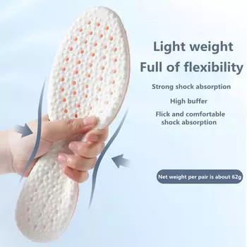 № 8 стельки из пены с эффектом памяти для обуви, сетчатая подошва, дезодорант, дышащая подушка, стельки для бега для ног, мужские и женские ортопедические стельки EU35-36 чёрный