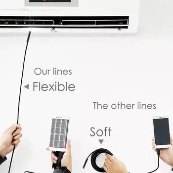 8 светодиодов WIFI эндоскоп водонепроницаемая камера для осмотра бороскопа для iPhone 5m