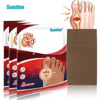 8 упаковок пластырей для ухода за суставами, пластыри для местного применения на пальцах ног 8pcs