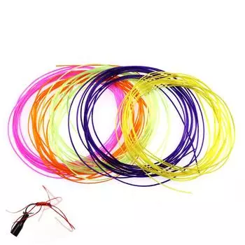 8 упаковок плоской эластичной нити для связывания микро-червячных мух, стримерных ножек, зуммера для тела нимфы, щек, гибких червячных мух и т. д.