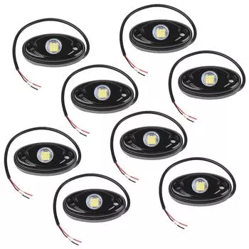 8 упаковок светодиодных фонарей для грузовиков IP67 водонепроницаемый подсветка колесных арок для экстерьера интерьера зелёный