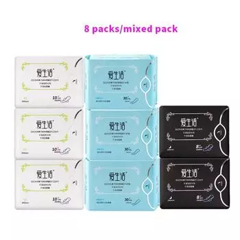 8 упаковок, женские гигиенические прокладки, женские анионовые гигиенические прокладки, гигиенические прокладки, менструальные трусики, гигиенические ежедневные оранжевый