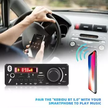 8 В-24 В 2*80 Вт усилитель MP3 декодер плата регулятор громкости Bluetooth 160 Вт MP3 плеер автомобильный FM радио модуль TF USB микрофон запись
