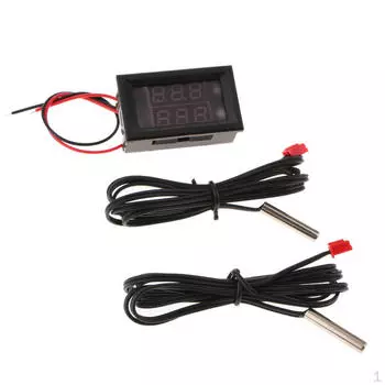 8 В -55 ~ 120 Цифровой измеритель температуры NTC Металлический зонд Red Red Display