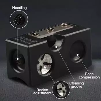 8 в 1 Cue Tip Shaper Grinding Tool Snooker Pool Corrector Billiard Repair Tool Entertainment чёрный