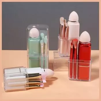 8 в 1 косметическая кисть квадратная телескопическая кисть для макияжа портативный мини-набор кистей для макияжа для женщин розовый