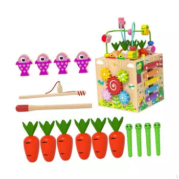 8 в 1 куб для занятий, развивающая игрушка для детей, мальчиков и девочек, возраст от года