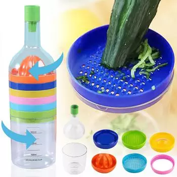 8-в-1 кухонный инструмент, воронка, соковыжималка для лимона, терка для яиц, терка для сыра, сепаратор для яиц, мерный стакан, открывалка для консервных банок