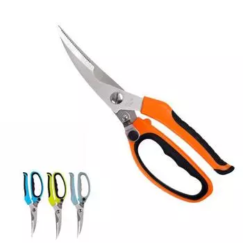 8 в 1 многофункциональные ножницы для куриных костей с лезвием из нержавеющей стали, ручкой из полипропилена и термопластичной резины, кухонные ножницы для резки, инструмент для дома