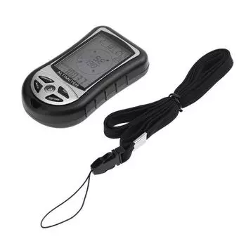 8-в-1 Многофункциональный электронный высотомер Барометр ЖК-цифровой компас Термометр Портативный белый