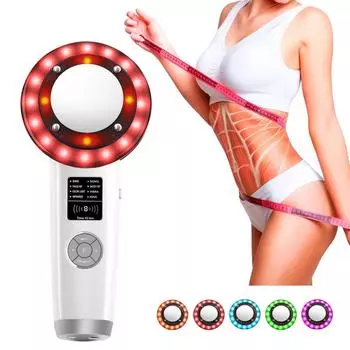 8 в 1 ультразвуковой кавитационный светодиодный EMS сжигатель жира для тела антицеллюлитный массажер инфракрасный ультразвуковой аппарат для похудения NO Retail Box белый