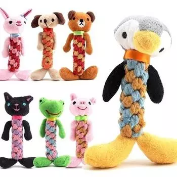 8 видов забавных игрушек-пищалок для дрессировки домашних животных, креативные игрушки для домашних животных, скрежещущие зубами, встроенный колокольчик, веревка Enviro 3