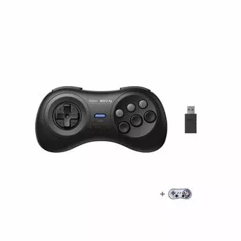 8BitDo M30 Wireless Gamepad for Sega Genesis Mini Mega Drive Mini 6 Button Layout 2.4G & &Switch (Black)