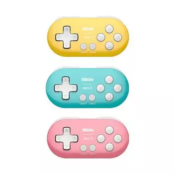 8bitdo Zero 2 беспроводной Bluetooth-совместимый геймпад с мини-ручкой игровой контроллер мобильного компьютера зелёный/синий