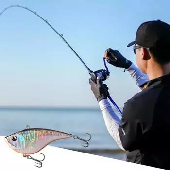 8CM/21G VIB Fishing Lure with Treble Hooks Long Casting Artificial Hard Bait H