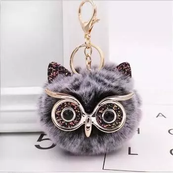 8 см Сова плюшевый брелок игрушки подарки животные праздничный подарок украшения на рождественскую елку для девочек и мальчиков и детей 0-10cm