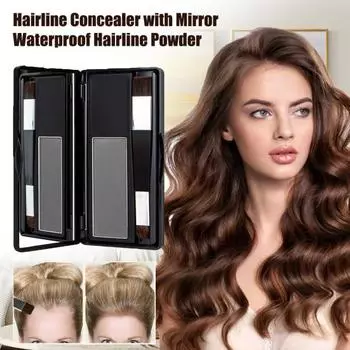 8G Крем для волос с зеркальной щеточкой Водостойкий устойчивый к поту Крем для окрашивания корней волос темно-коричневого