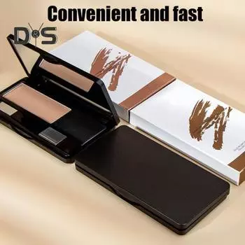 8G Крем для волос с зеркальной кисточкой Водостойкая стойкая к поту пудра для подкрашивания корней волос для мужчин и женщин Мгновенное покрытие тонких волос Брови Борода Линия темно-коричневого