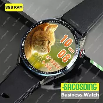 8g память локальная музыка умные часы мужские 454*454 экран всегда отображает время Bluetooth вызов умные часы для Huawei Xiaomi China