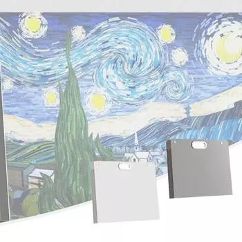 8K 16K художественная сумка для хранения бумаги для эскизов, водонепроницаемая оболочка, сумка для хранения фотоальбома, складная коробка для хранения данных художественной живописи M белый