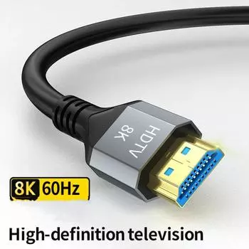 8K HDMI 2.1 кабель 4K@120Hz 8K@60Hz 48Gbps EARC ARC HDCP сверхскоростной HDR для RTX видеокабель ПК ноутбук проектор HD TV PS5 1m