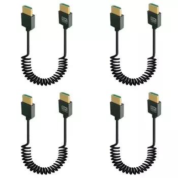 8K HDMI-Compatible Male To HDMI-Compatible 2.1 Male Coiled Cable 48Gbps (A To A)