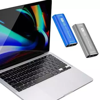 8K HDMI-Compatible Repeater HDMI-Compatible 2.1 Cable Extender 3D 30M 4K 60Hz Silver