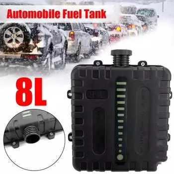 8L Air Diesel Heater Fuel Tank Oi Gasoline Storage With Cap For Car Truck Camper Strong Hard Plastic Black Fuel Tank
