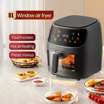 8L Air Fryer Бесплатная доставка Дешевый Deepfrier Air-fryer Бытовая техника Давление Cooes Кухня Aerogrill Фритюрницы Предложение Oil-free Deep us