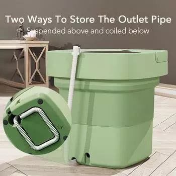 8L Складная мини-стиральная машина для детской одежды Выдвижная домашняя портативная стиральная машина 3 модели с функцией отжима розовый