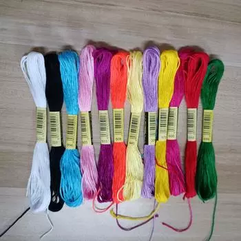 8м DMC цветная полиэстеровая вышивальная нить, 447 цветов - аксессуары для ниток для вышивки крестом Polyester