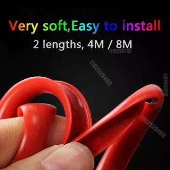 8M/Roll Наклейка на обод колеса автомобиля Украшение колеса Автомобильная шина Обод Защитная полоса Украшения Автомобильный стиль Внешние аксессуары