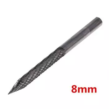 8mm Carbon Steel Air Drill Bit Car Tubeless Tire Puncture Edge File Repair Tool