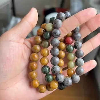 8MM досуг и мода серия ручная цепочка натуральные камни плетение браслет украшения подарок 8MM