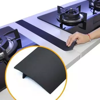 8 шт., черный/белый/прозрачный, маслостойкий и грязеотталкивающий, заглушка для щелей кухонной плиты, уплотнительная лента, силиконовая заглушка для щелей 21 inch-1pcs