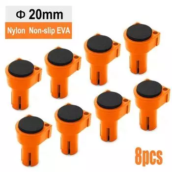 8pcs Anti-Slip Workbench Tenon Stopper Precision Nylon Bench Dogs Set DIY 20mm