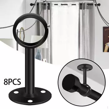 8 шт. кронштейн для потолочного карниза для штор, вешалка для окон, поддержка шкафа