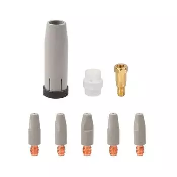 8pcs Conductive Nozzle Rods Conductive Nozzle Extension for 36KD Welding Guns Precision Designs for Enhances Efficiency A