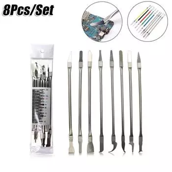 8pcs CPU IC Glue Remover Phone Computer Repair Tool C Chip Repair Thin Blades Piratical Repair Hand Tool