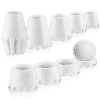 8Pcs Creative Golf Ball Holder Professional Plastic Golf Mat ABS Golf Tee Golf Practice Tools 8Pcs