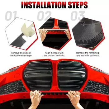 8PCS DIY Car Front Bumper Scrape Guard Kit Chassis Anti-Scratch Protector Plate